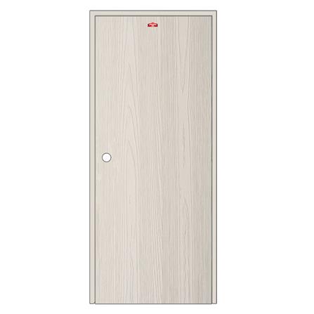 ชุดประตูเหล็ก เจาะลูกบิด PROFESSIONAL DOOR FR2LC+WD2C 96.4x203.5 ซม. สีครีม_0