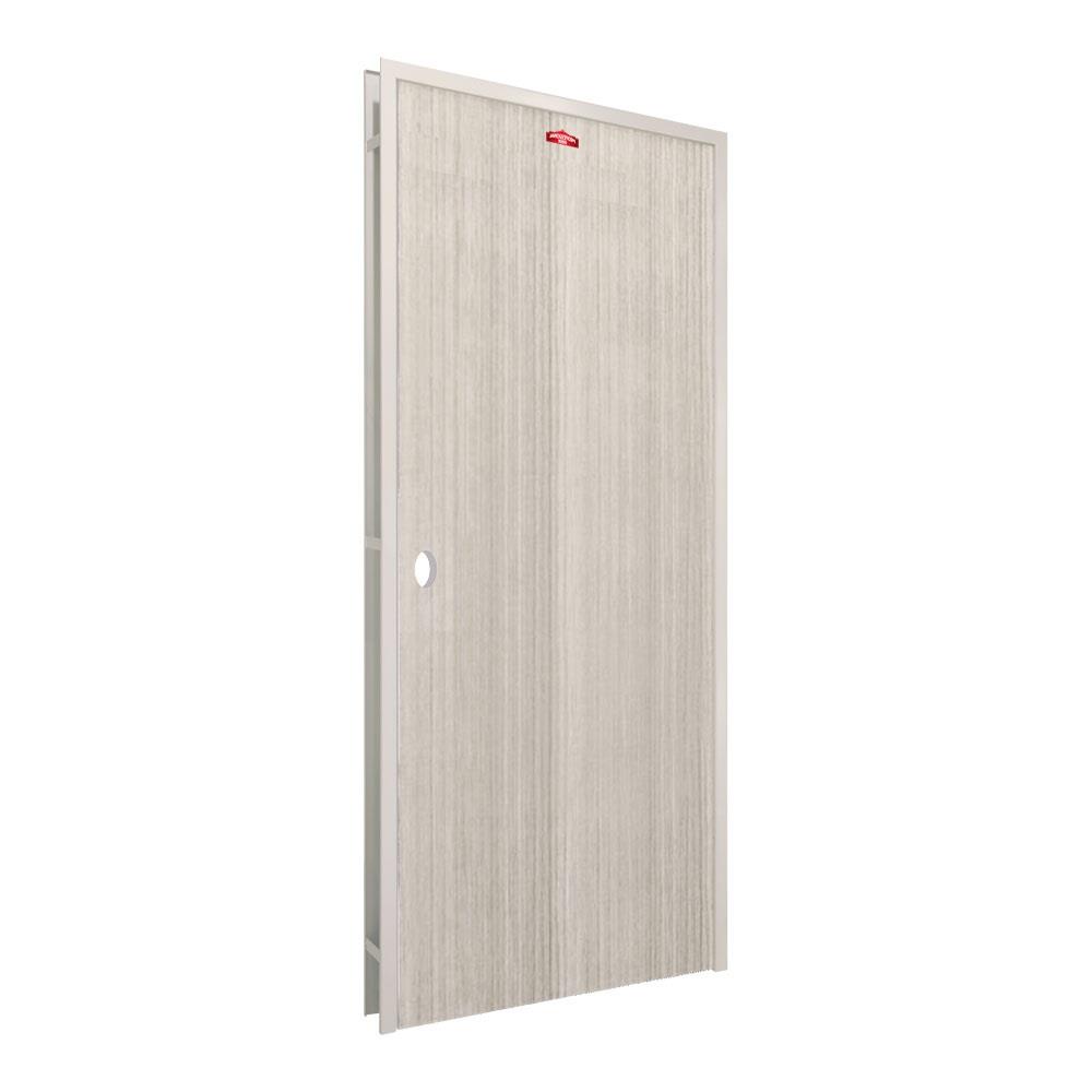 ชุดประตูภายในเหล็ก เจาะลูกบิด PROFESSIONAL DOOR FR1LG+D141 86.4x203.5 ซม. สีเทา