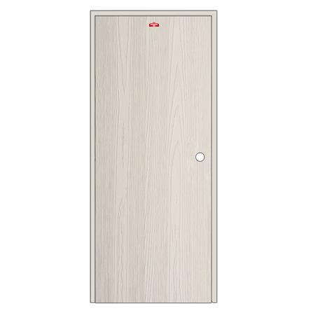 ชุดประตูเหล็ก เจาะลูกบิด PROFESSIONAL DOOR FR2RC+WD2C 96.4x203.5 ซม. สีครีม_0