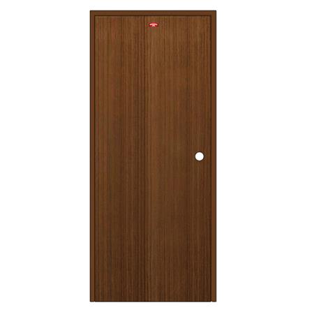 ชุดประตูภายในเหล็ก เจาะลูกบิด PROFESSIONAL DOOR FR1RBW+D138 86.4x203.5 ซม. สีน้ำตาล_0