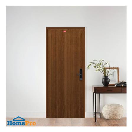 ชุดประตูภายในเหล็ก เจาะลูกบิด PROFESSIONAL DOOR FR1RBW+D138 86.4x203.5 ซม. สีน้ำตาล_3