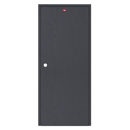 ชุดประตูเหล็ก เจาะลูกบิด PROFESSIONAL DOOR FR2LBK+WD2BK 96.4x203.5 ซม. สีเทาเม็ดทราย_0