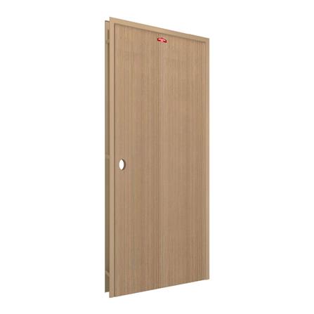 ชุดประตูภายในเหล็ก เจาะลูกบิด PROFESSIONAL DOOR FR2LC+D240 96.4x203.5 ซม. สีครีม_1