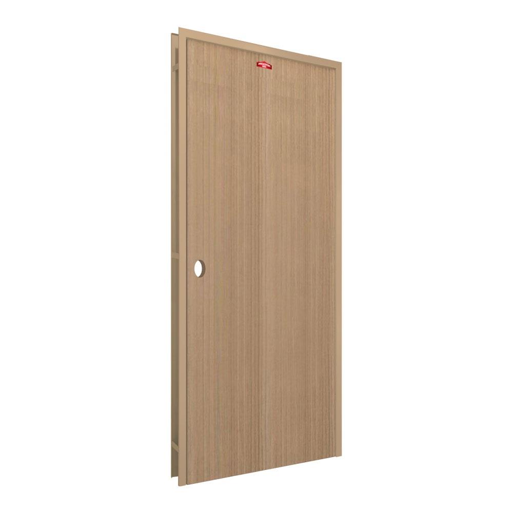 ชุดประตูภายในเหล็ก เจาะลูกบิด PROFESSIONAL DOOR FR1LC+D140 86.4x203.5 ซม. สีครีม