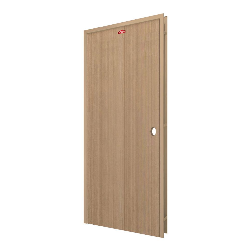 ชุดประตูภายในเหล็ก เจาะลูกบิด PROFESSIONAL DOOR FR2RC+D240 96.4x203.5 ซม. สีครีม
