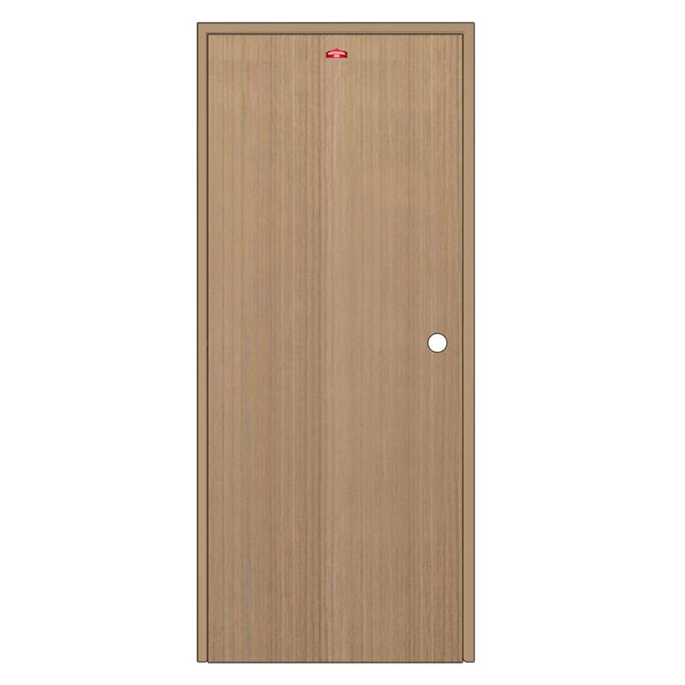 ชุดประตูภายในเหล็ก เจาะลูกบิด PROFESSIONAL DOOR FR2RC+D240 96.4x203.5 ซม. สีครีม