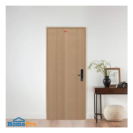 ชุดประตูภายในเหล็ก เจาะลูกบิด PROFESSIONAL DOOR FR2RC+D240 96.4x203.5 ซม. สีครีม_3