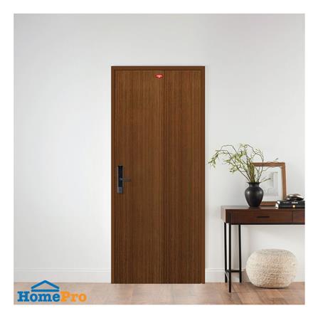 ชุดประตูภายในเหล็ก เจาะลูกบิด PROFESSIONAL DOOR FR2LBW+D238 96.4x203.5 ซม. สีน้ำตาล_3