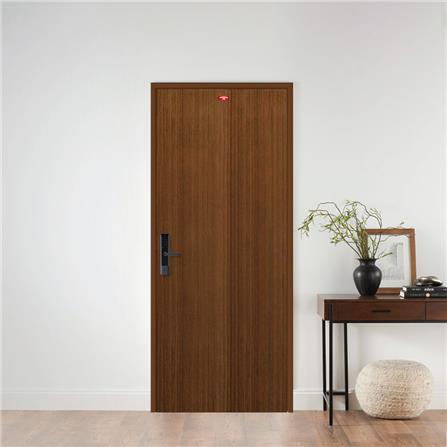 ชุดประตูภายในเหล็ก เจาะลูกบิด PROFESSIONAL DOOR FR2LBW+D238 96.4x203.5 ซม. สีน้ำตาล_2