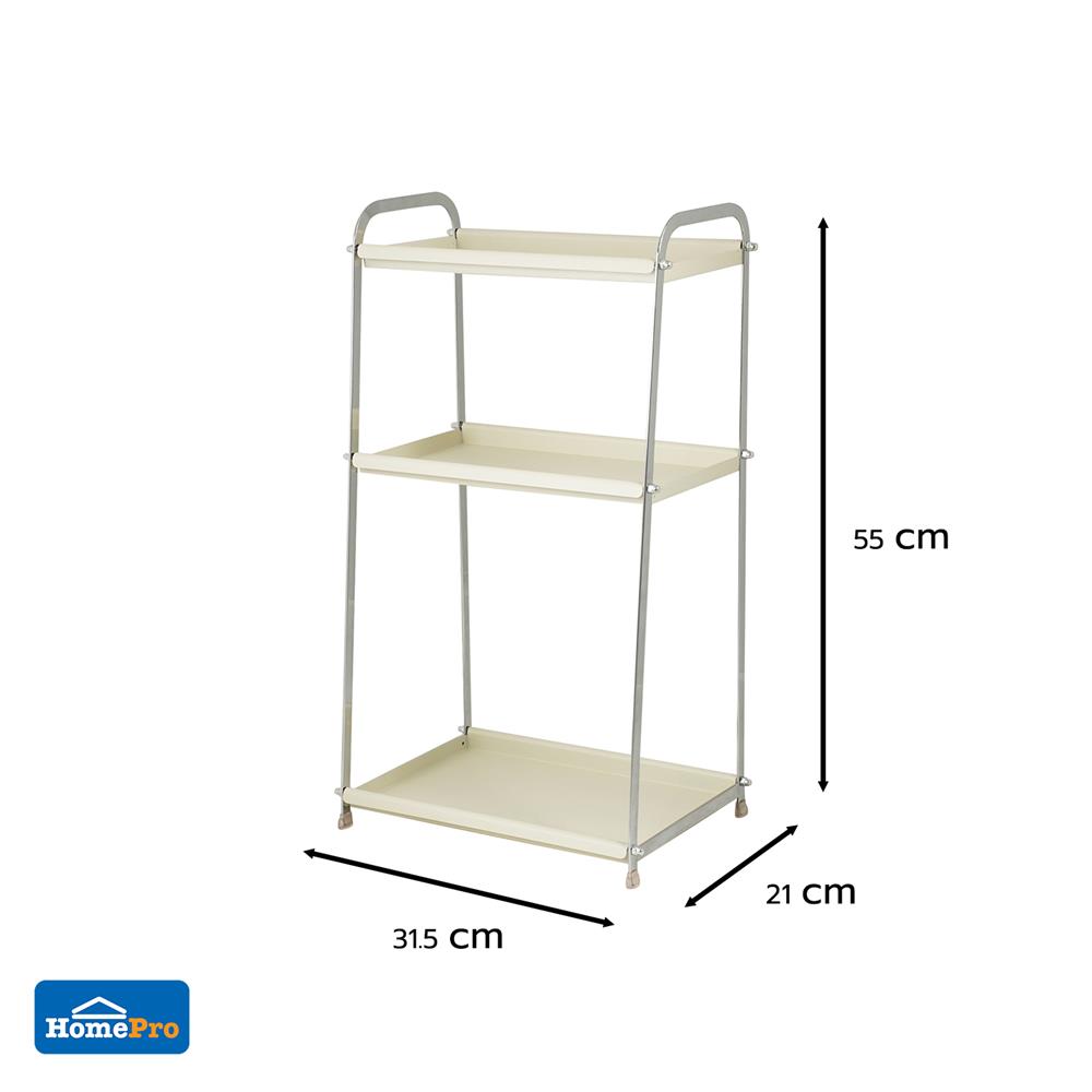 ชั้นวางของ 3 ชั้น KECH IVORY 31.5x21x55 ซม.