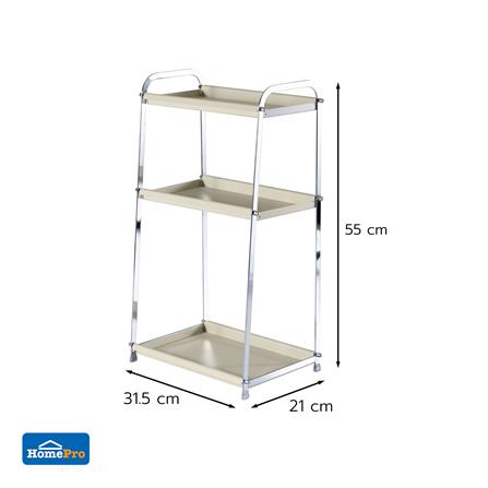 ชั้นวางของ 3 ชั้น KECH IVORY 31.5x21x55 ซม._3