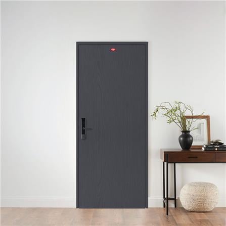 ประตูภายในเหล็ก เจาะลูกบิด PROFESSIONAL DOOR WD2BK 89.2x199.4 ซม. สีเทาเม็ดทราย_2