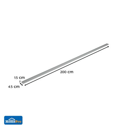 จมูกบันได PVC TARA 45 มม. x 2 ม. สีเทา_4