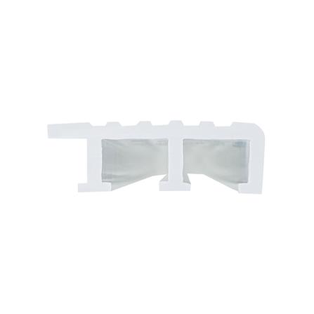 จมูกบันได PVC TARA 45 มม. x 1.5 ม. สีขาว_2