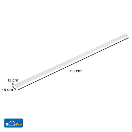 จมูกบันได PVC TARA 45 มม. x 1.5 ม. สีขาว_4
