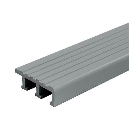 จมูกบันได PVC TARA 45 มม. x 1.5 ม. สีเทาเข้ม_0