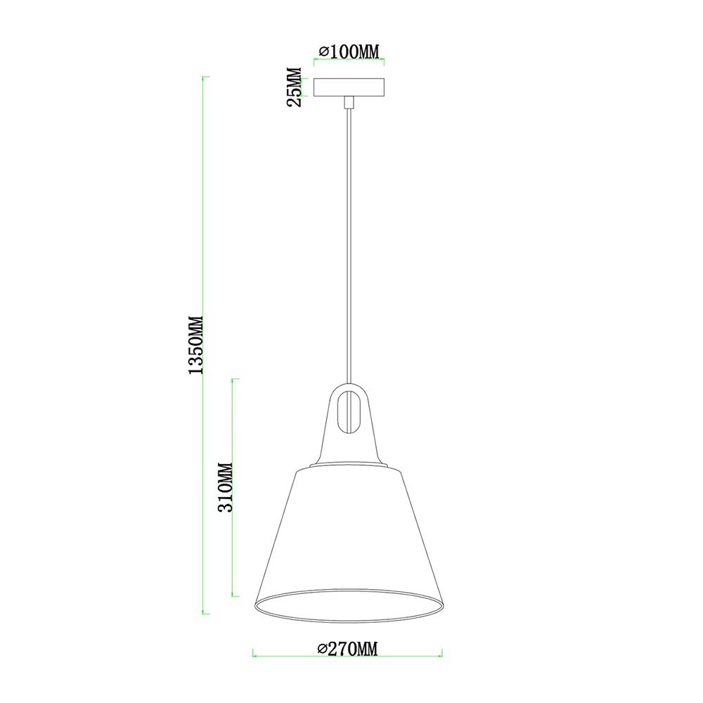 ไฟช่อ CARINI P248278 สีน้ำตาล/ทอง 1 หัว