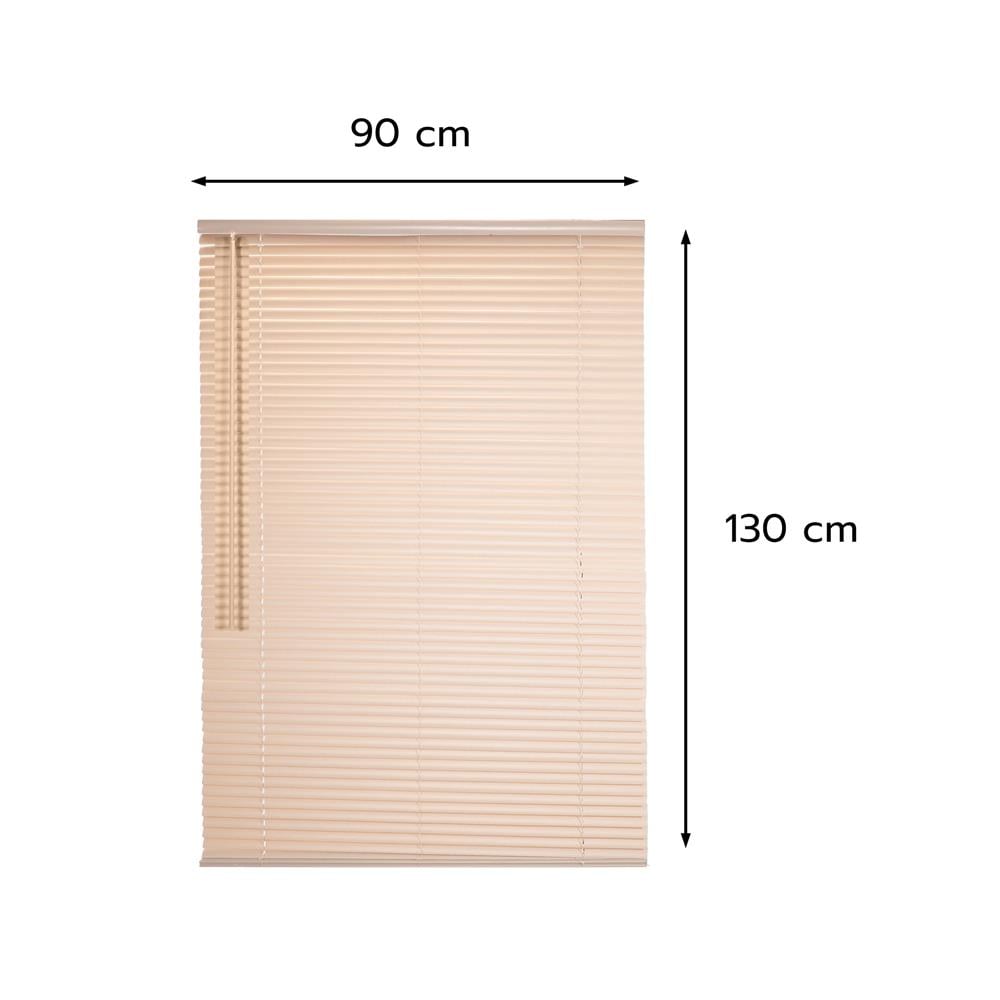 มู่ลี่ไวนิล HOME LIVING STYLE CORDLESS 90x130 ซม. สีครีม