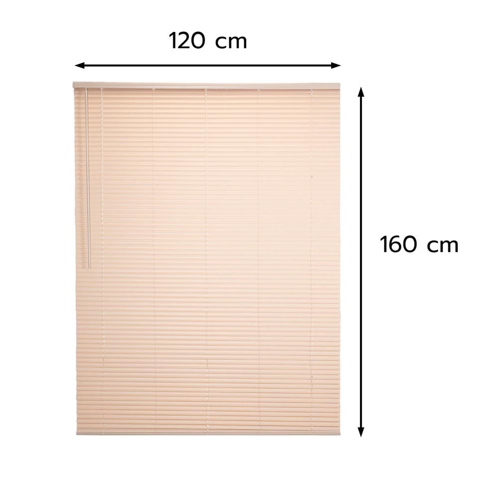 มู่ลี่ไวนิล HOME LIVING STYLE CORDLESS 120x160 ซม. สีครีม