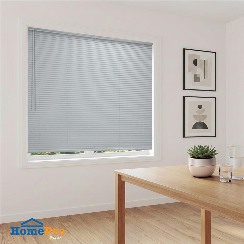 มู่ลี่ไวนิล HOME LIVING STYLE CORDLESS 155x130 ซม. สีเทา