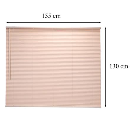 มู่ลี่ไวนิล HOME LIVING STYLE CORDLESS 155x130 ซม. สีครีม_6