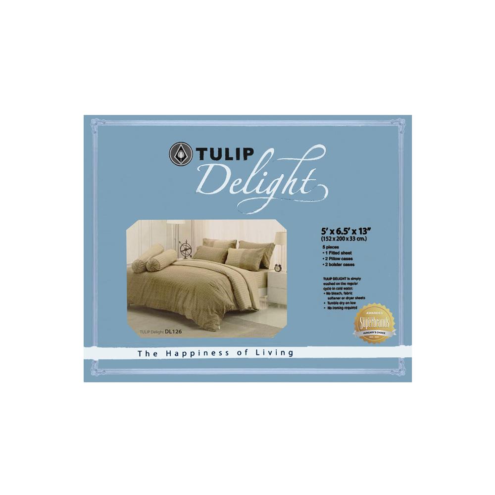 ชุดผ้าปูที่นอน 5 ฟุต (ชุด 5 ชิ้น) TULIP DELIGHT 60013-DL126
