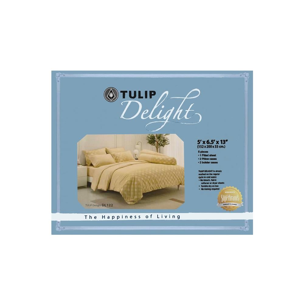 ชุดผ้าปูที่นอน 5 ฟุต (ชุด 5 ชิ้น) TULIP DELIGHT 60013-DL122