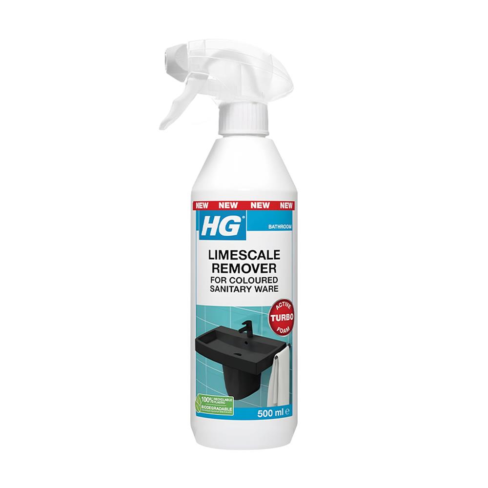 สเปรย์ขจัดคราบหินปูนสำหรับสุขภัณฑ์เคลือบสี HG 500 มล.