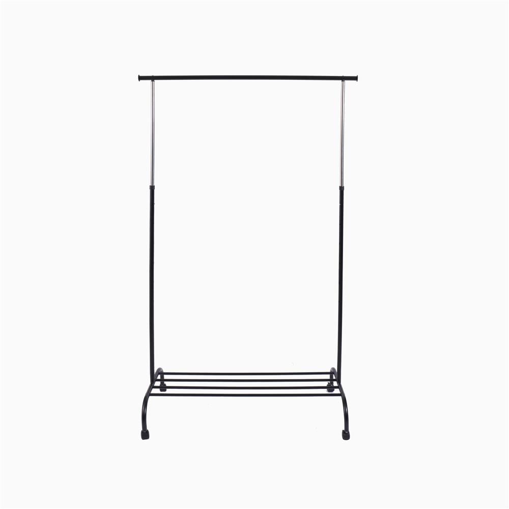 ราวแขวนผ้าบาร์เดี่ยวปรับระดับ PLIM GRACE 111x50x175 ซม. สีดำ