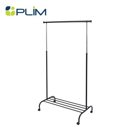 ราวแขวนผ้าบาร์เดี่ยวปรับระดับ PLIM GRACE 111x50x175 ซม. สีดำ_1