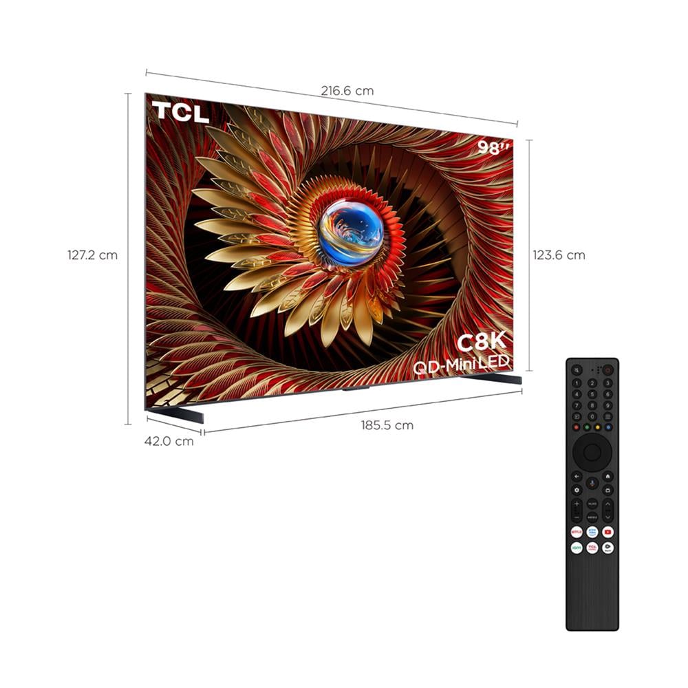 ทีวีคิวดี มินิแอลอีดี 98 นิ้ว TCL (4K, QD MINI-LED, GOOGLE TV) 98C8K