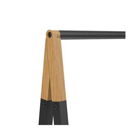 ราวแขวนผ้าและชั้นวางของ 2 ชั้น PLIM NAMI 69 ซม. สีดำ_3