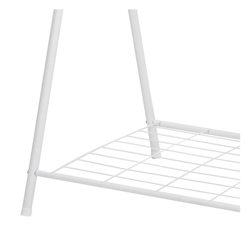 ราวแขวนผ้าขาไขว้พร้อมชั้นวางของ 1 ชั้น 70 ซม. PLIM LINE สีขาว