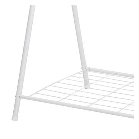 ราวแขวนผ้าขาไขว้พร้อมชั้นวางของ 1 ชั้น 70 ซม. PLIM LINE สีขาว_3