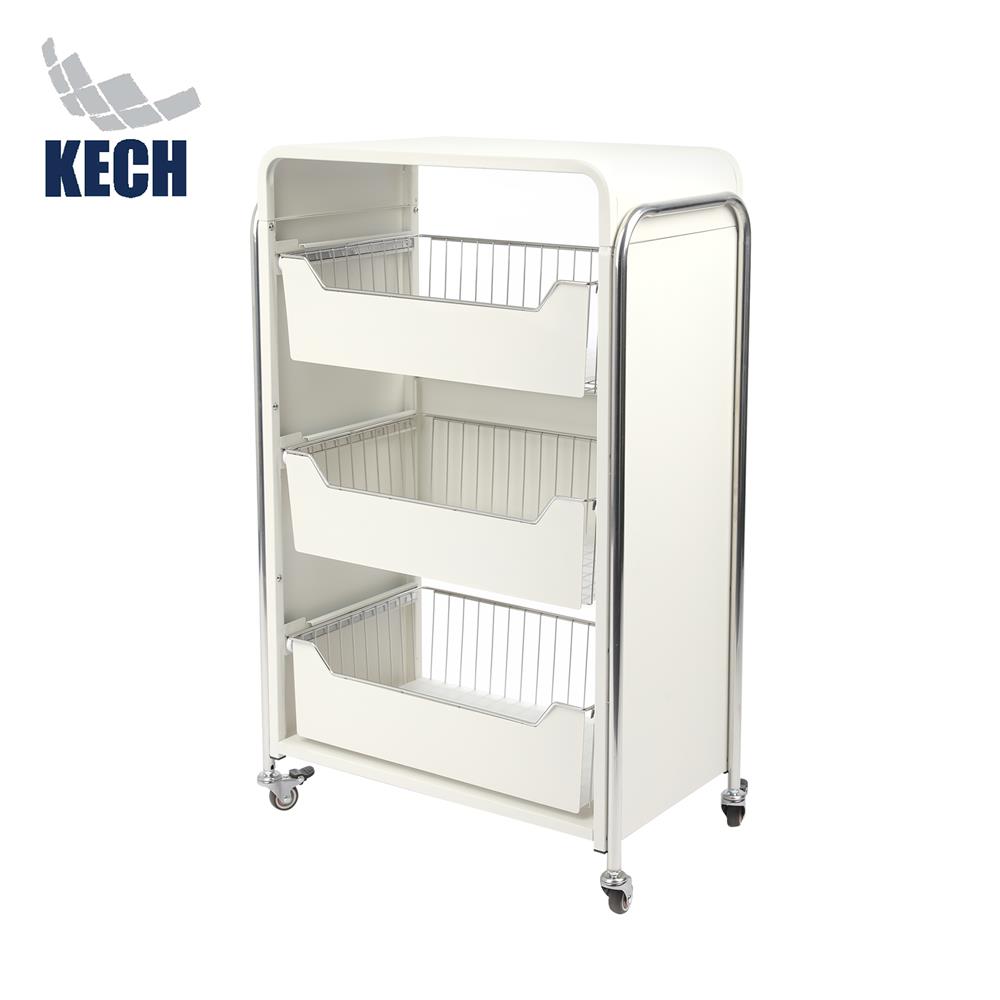 ชั้นวางของ 3 ชั้น มีล้อ KECH RITZY 53.2x30x84 ซม.