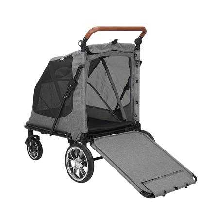 รถเข็นสัตว์เลี้ยง DPETT JERKY สีเทา_3