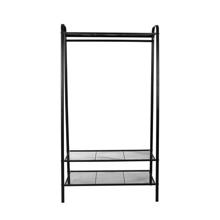 ราวแขวนผ้าและชั้นวางของ 3 ชั้น 85 ซม. PLIM METRO สีดำ_2