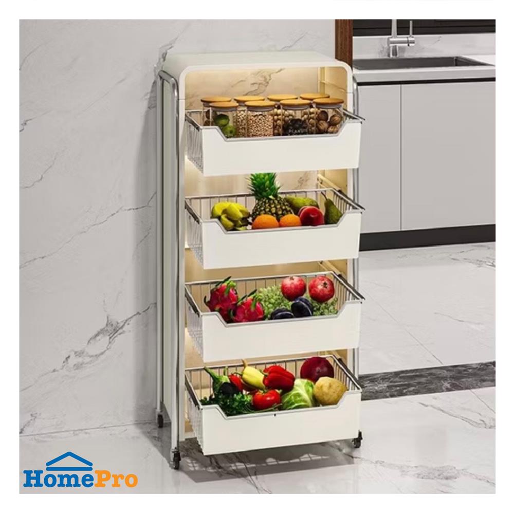 ชั้นวางของ 4 ชั้น มีล้อ KECH RITZY 43.2x30x108 ซม.