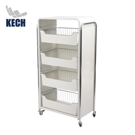 ชั้นวางของ 4 ชั้น มีล้อ KECH RITZY 53.2x30x108 ซม._0