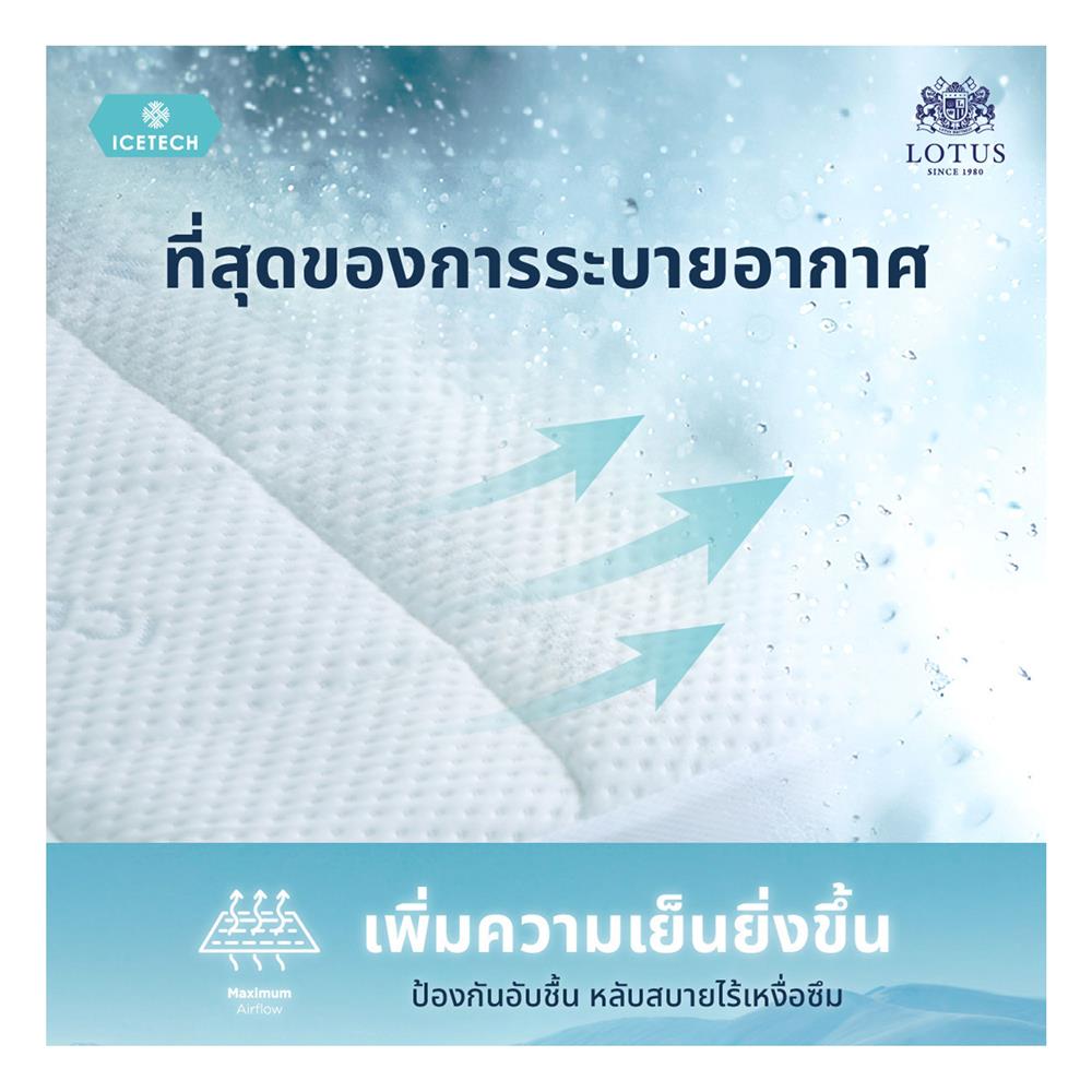ผ้ารองกันเปื้อน KING SIZE LOTUS ICETECH สี WHITE