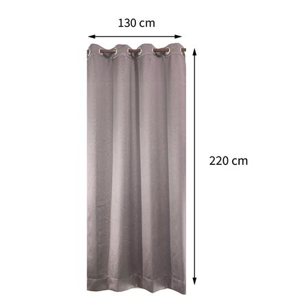 ผ้าม่าน EYELET HOME LIVING STYLE LINE UV 130X220 ซม. สีเทา_4