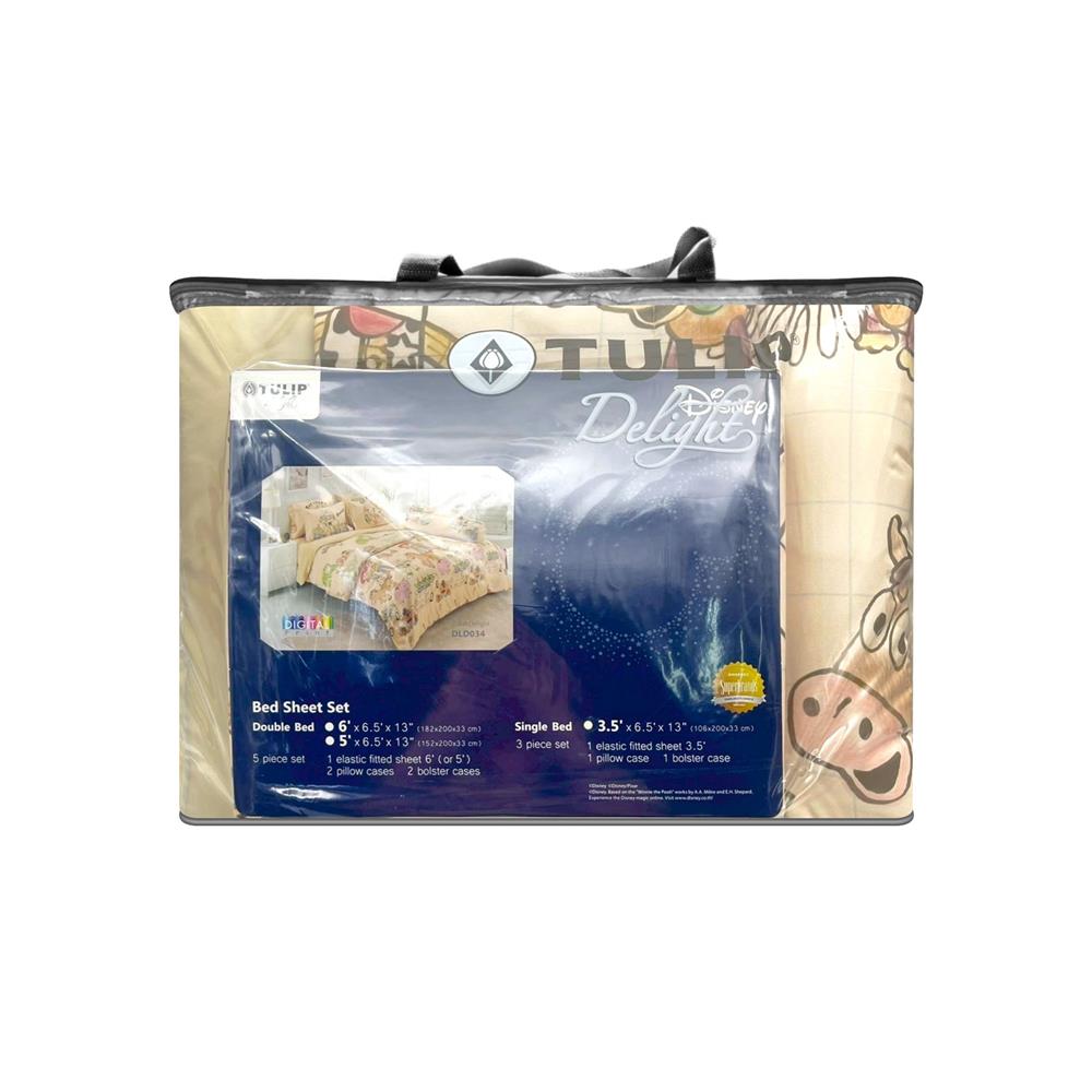 ชุดผ้าปูที่นอน 3.5 ฟุต (ชุด 4 ชิ้น) TULIP TOYSTORY 60259-DLD034