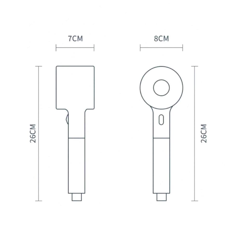 ฝักบัวสายอ่อน 5 ระดับ MOYA K2100509 สีขาว