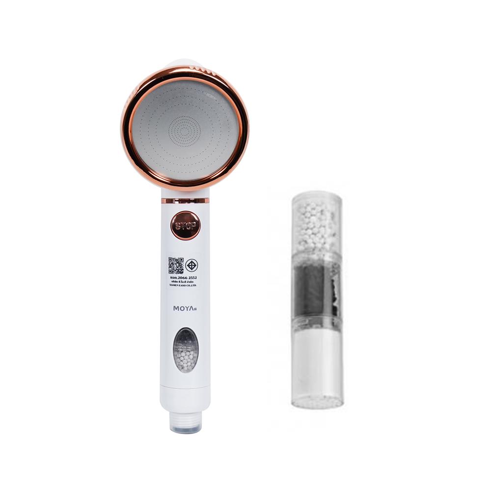 ฝักบัวสายอ่อน 3 ระดับ MOYA K2100489 สีขาว-ชมพู