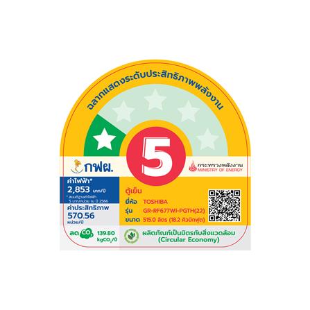 ตู้เย็น MULTI DOOR TOSHIBA GR-RF677WI-PGTH(22) 18.2 คิว กระจกดำ_4