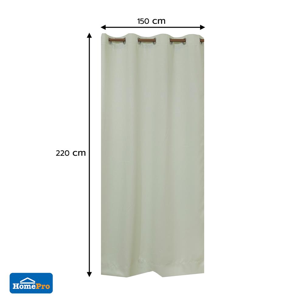 ผ้าม่าน EYELET HOME LIVING CARRY UV 150X220 ซม. สีเขียว