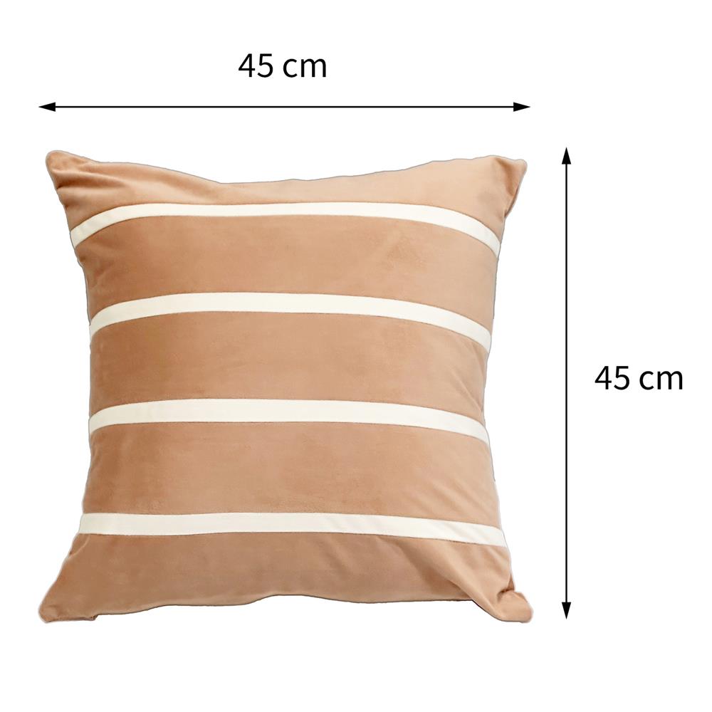 หมอนอิง HOME LIVING STYLE STRIPY 18x18 นิ้ว สีส้ม