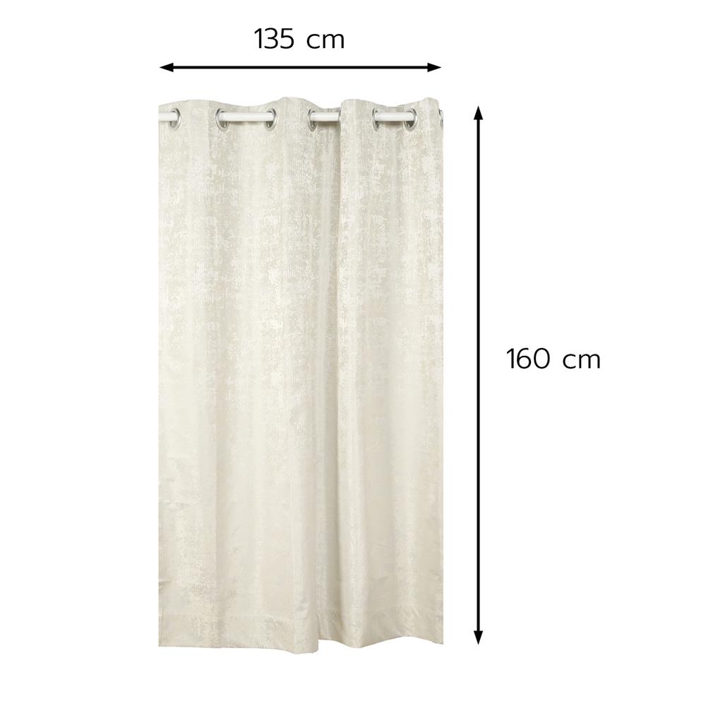 ผ้าม่าน EYELET HOME LIVING STYLE CRUSTAL UV 135X160 ซม. สีครีม