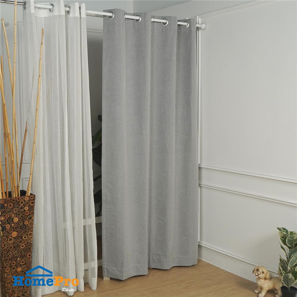 ผ้าม่าน EYELET HOME LIVING STYLE PROMPT UV 135x220 ซม. สีเทา