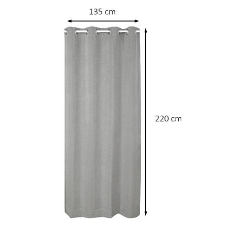 ผ้าม่าน EYELET HOME LIVING STYLE PROMPT UV 135x220 ซม. สีเทา_6